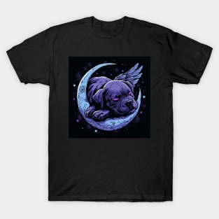 Staffy On The Moon T-Shirt